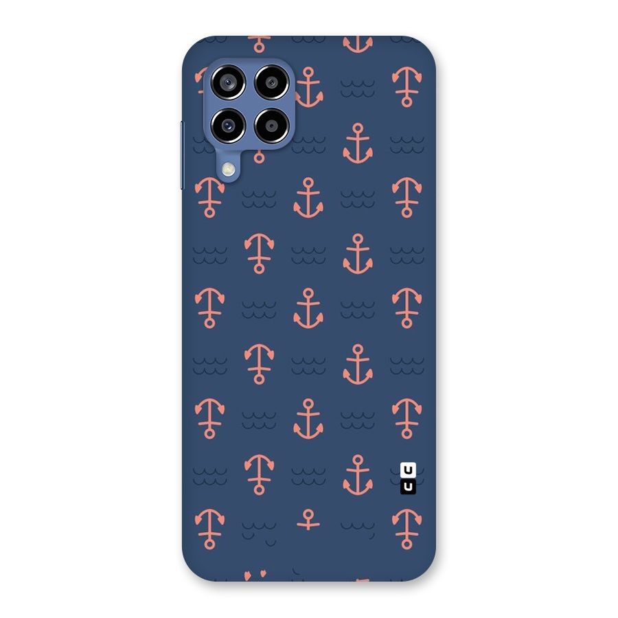 Anchor Sea Blue Back Case for Galaxy M53 5G