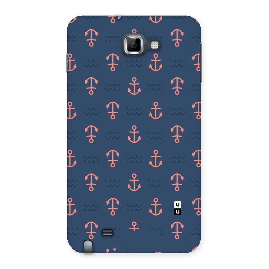 Anchor Sea Blue Back Case for Galaxy Note