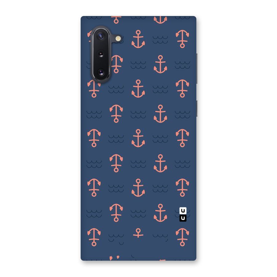 Anchor Sea Blue Back Case for Galaxy Note 10
