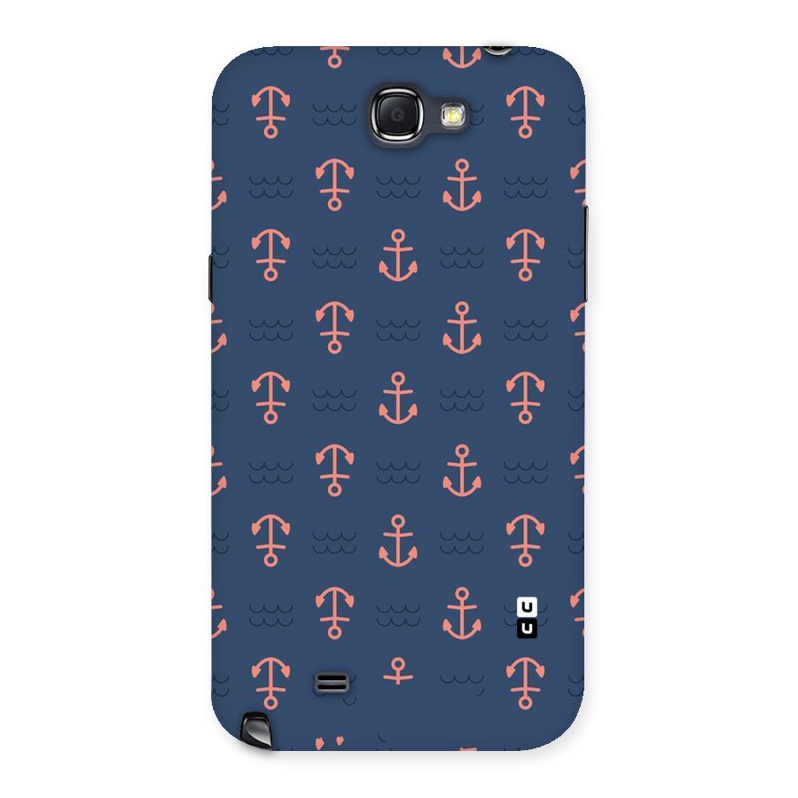 Anchor Sea Blue Back Case for Galaxy Note 2