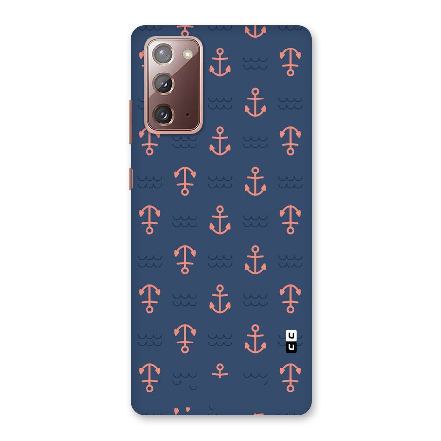 Anchor Sea Blue Back Case for Galaxy Note 20