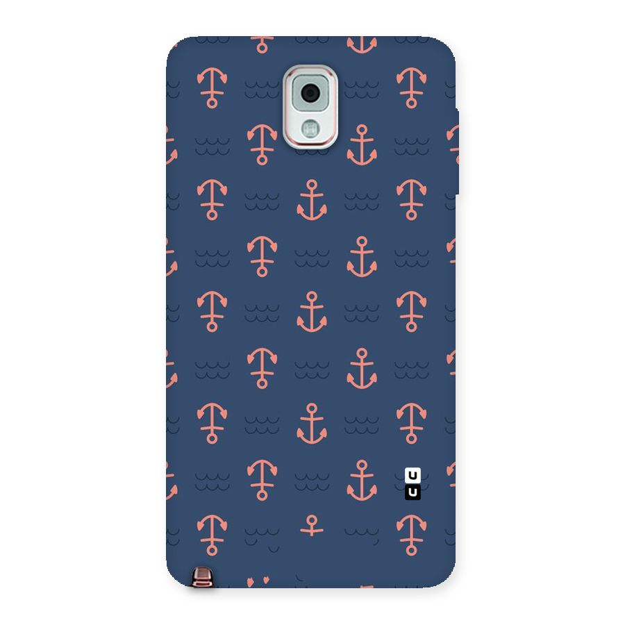 Anchor Sea Blue Back Case for Galaxy Note 3