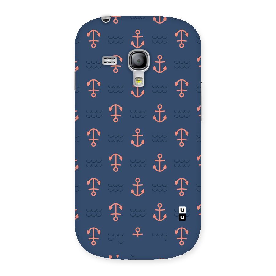 Anchor Sea Blue Back Case for Galaxy S3 Mini