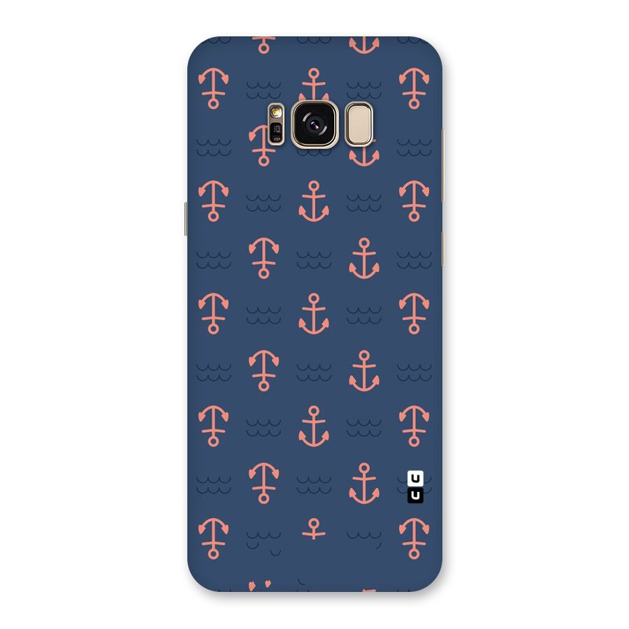 Anchor Sea Blue Back Case for Galaxy S8 Plus