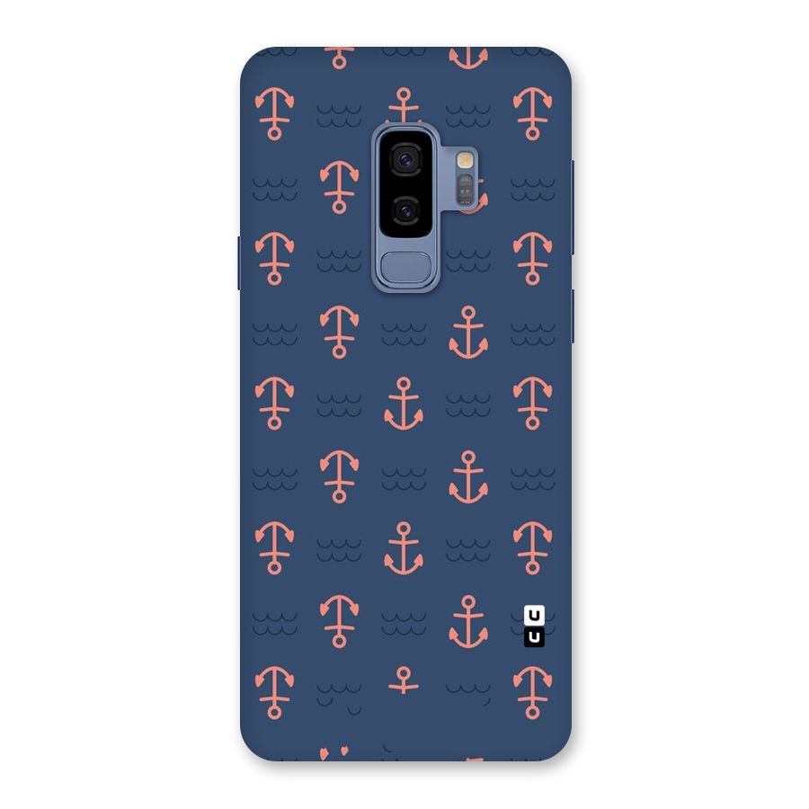 Anchor Sea Blue Back Case for Galaxy S9 Plus