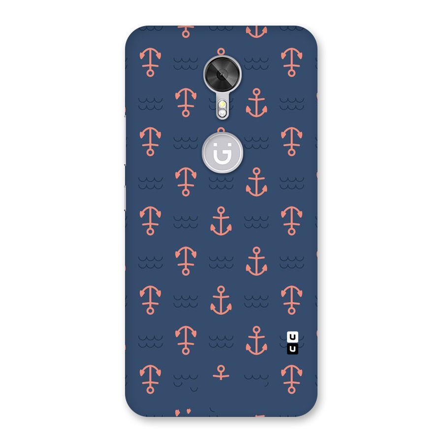 Anchor Sea Blue Back Case for Gionee A1
