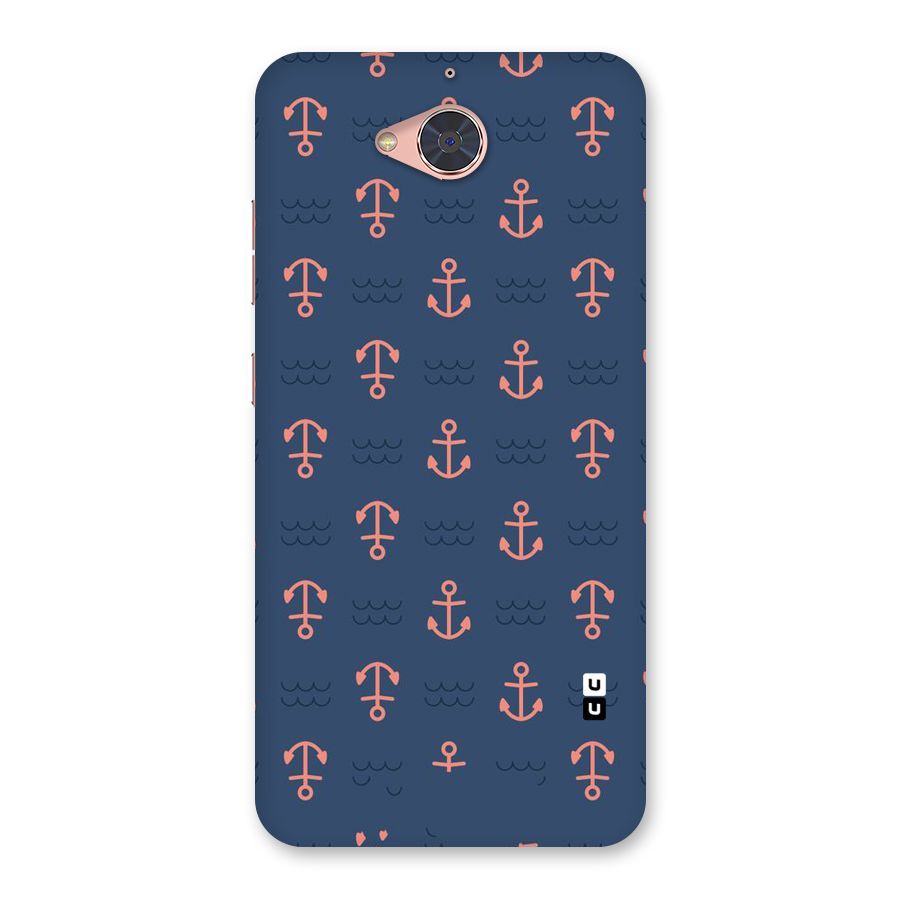 Anchor Sea Blue Back Case for Gionee S6 Pro