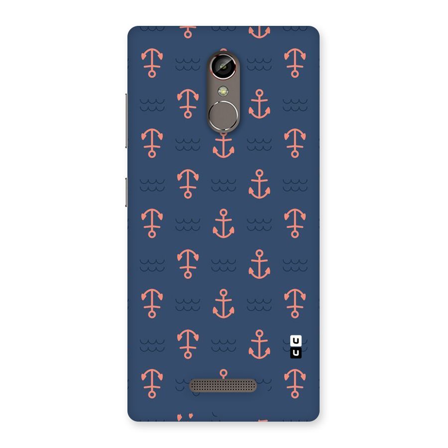 Anchor Sea Blue Back Case for Gionee S6s