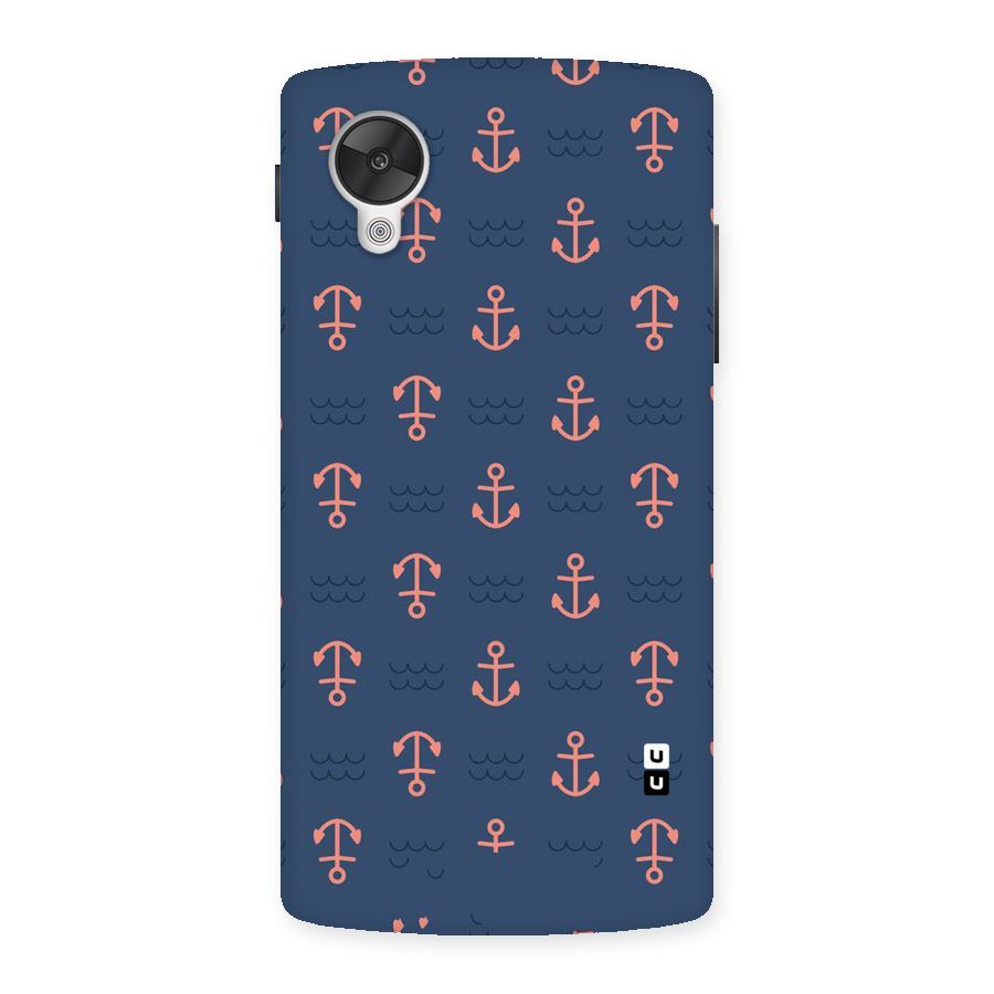Anchor Sea Blue Back Case for Google Nexsus 5