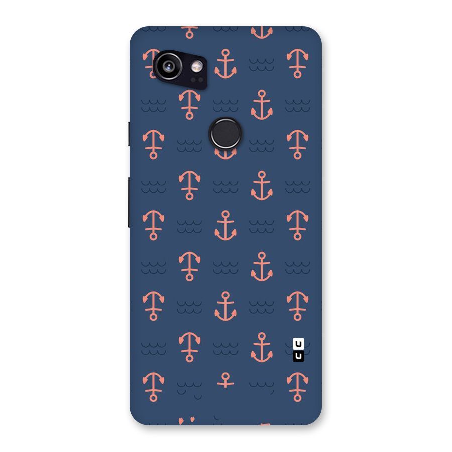 Anchor Sea Blue Back Case for Google Pixel 2 XL
