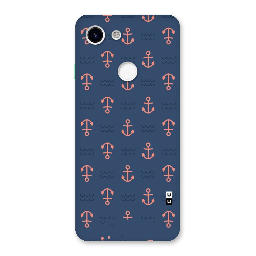 Anchor Sea Blue Back Case for Google Pixel 3