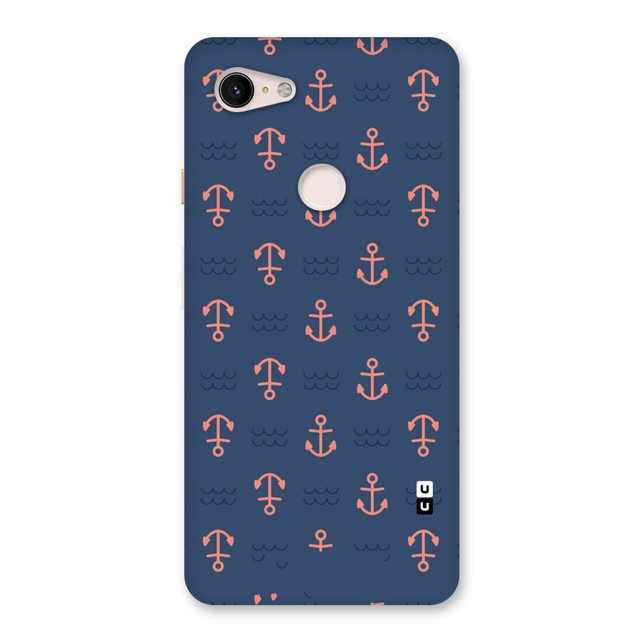 Anchor Sea Blue Back Case for Google Pixel 3 XL