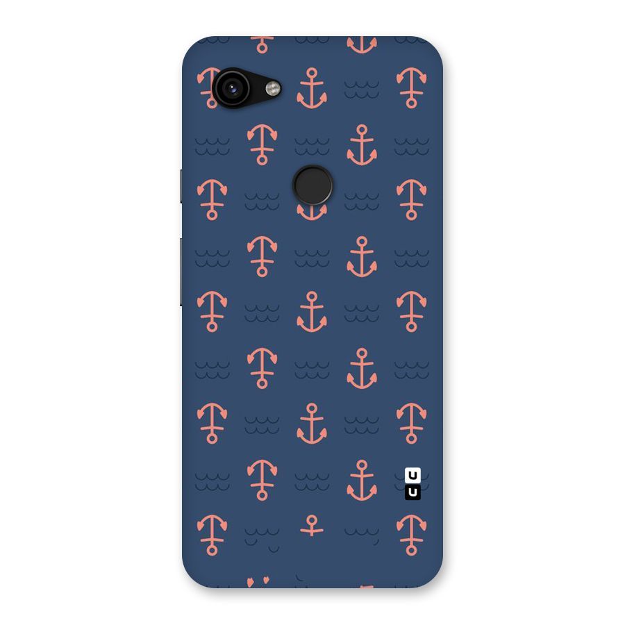 Anchor Sea Blue Back Case for Google Pixel 3a XL