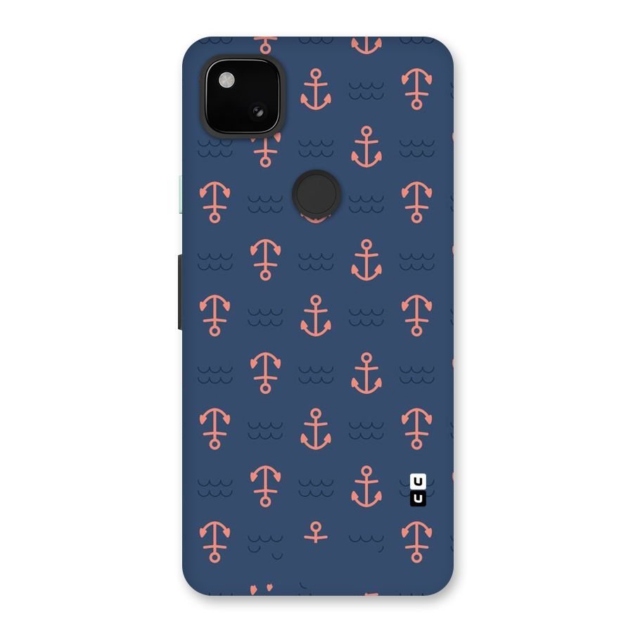 Anchor Sea Blue Back Case for Google Pixel 4a