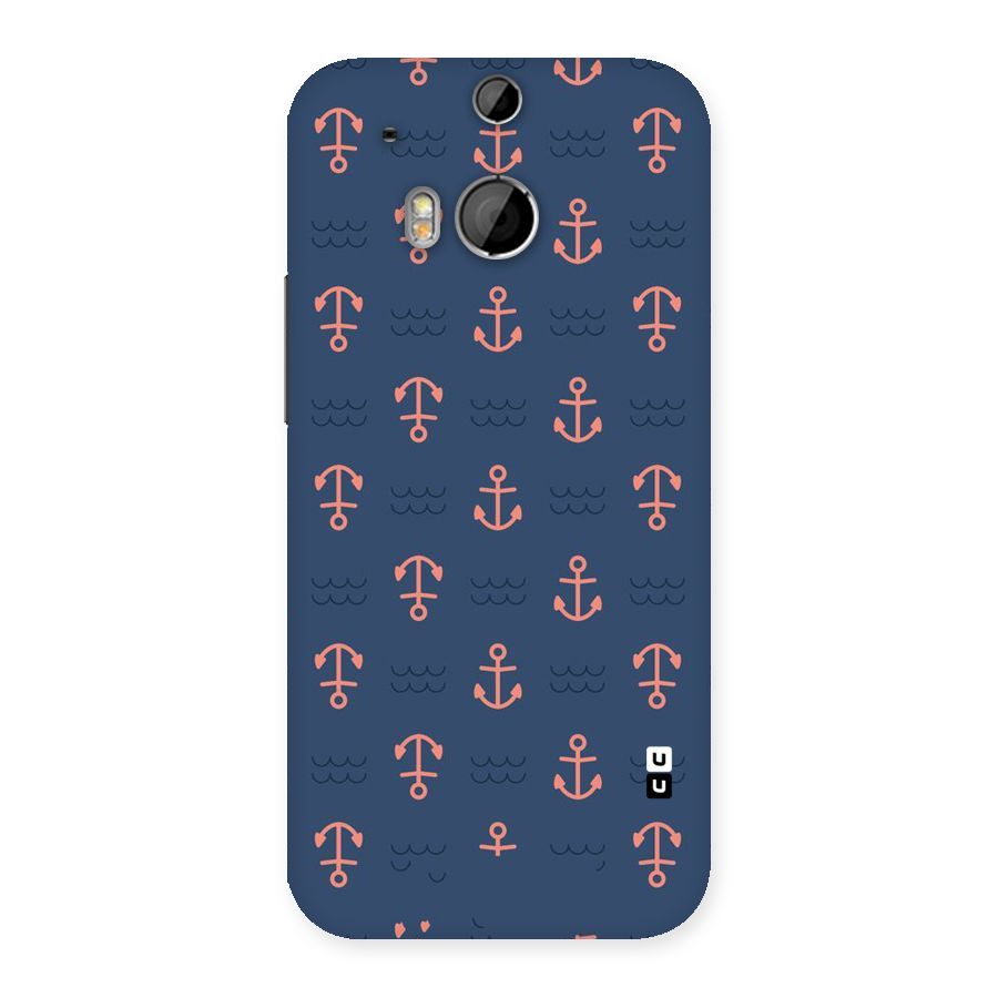 Anchor Sea Blue Back Case for HTC One M8