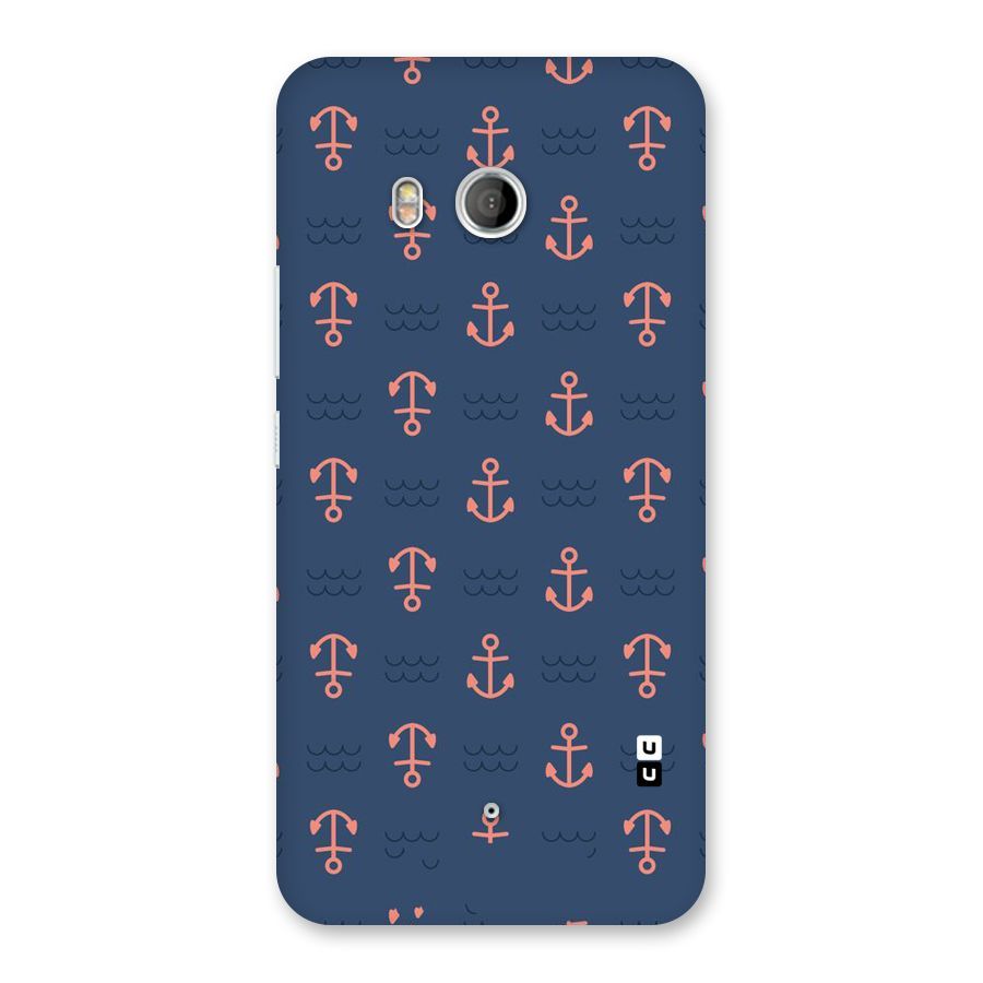 Anchor Sea Blue Back Case for HTC U11