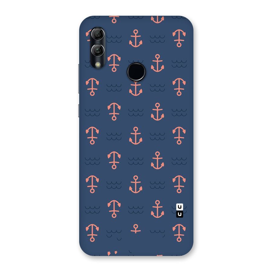Anchor Sea Blue Back Case for Honor 10 Lite