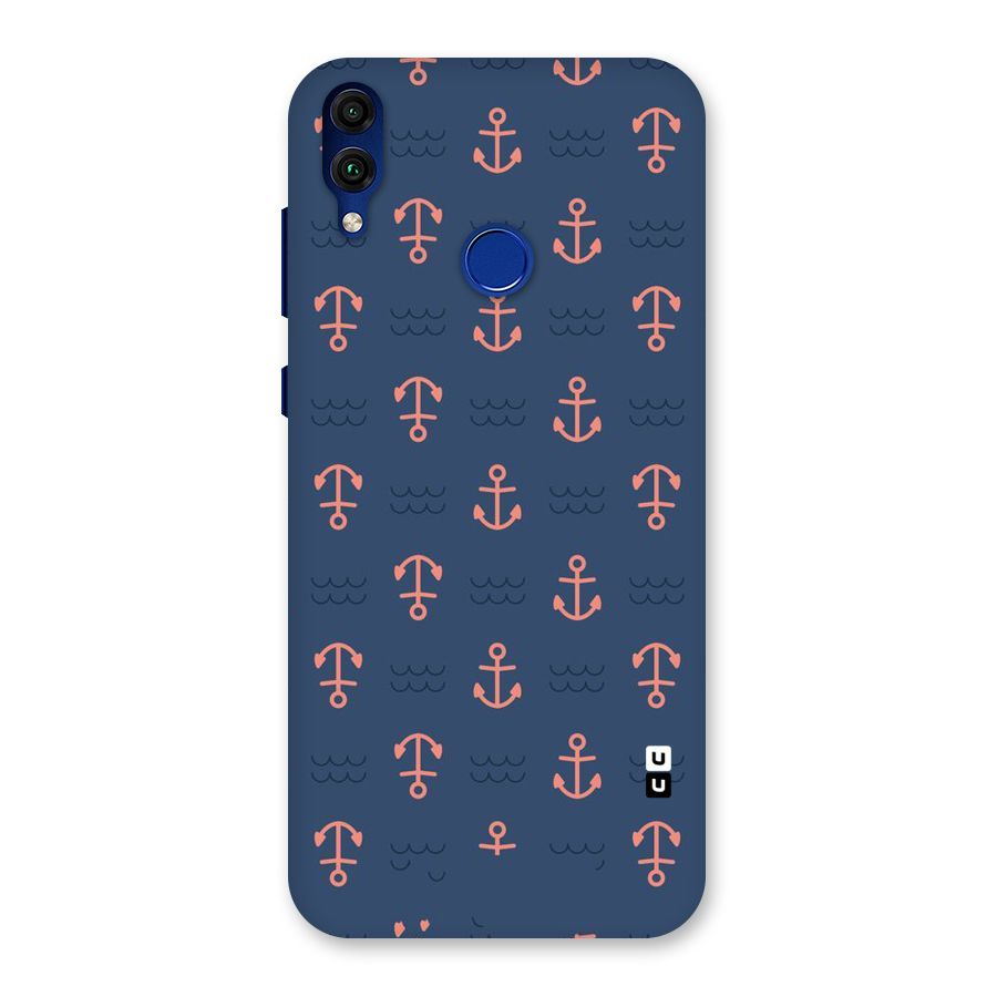 Anchor Sea Blue Back Case for Honor 8C