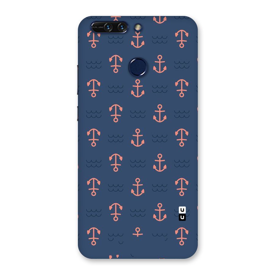 Anchor Sea Blue Back Case for Honor 8 Pro
