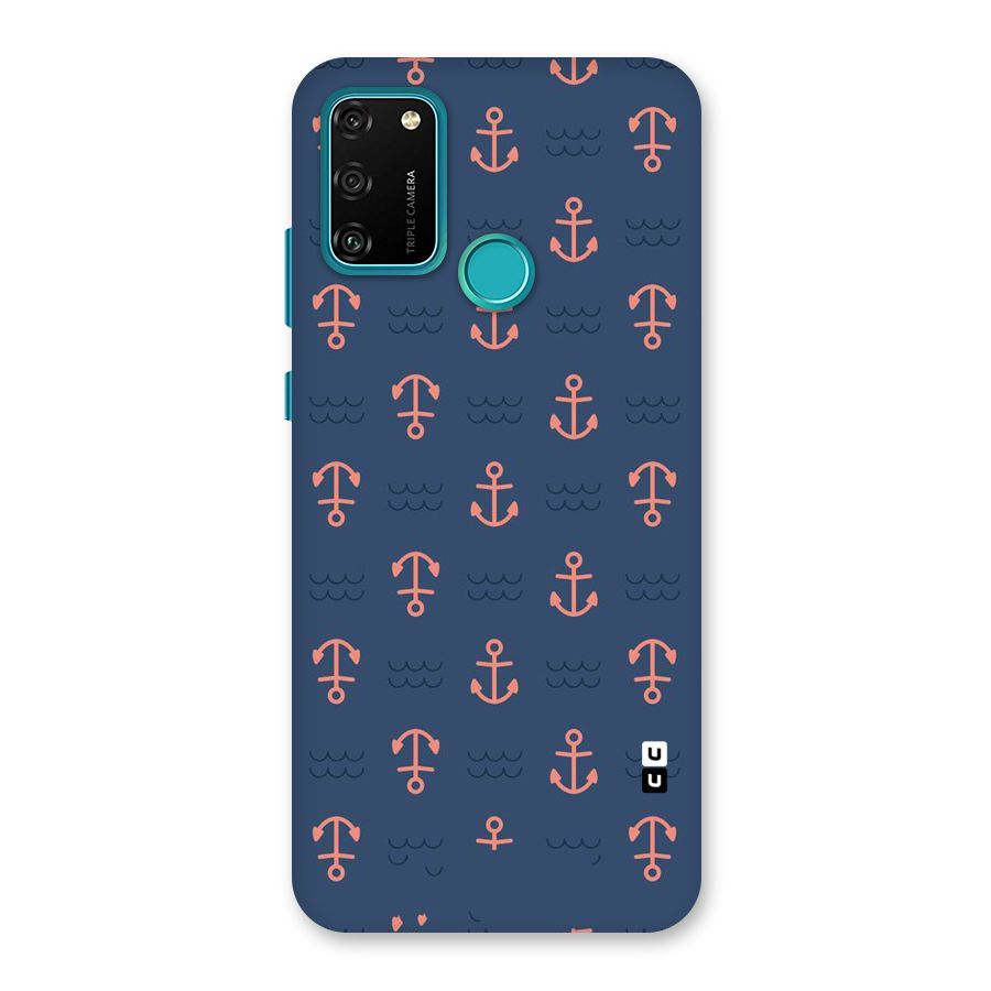 Anchor Sea Blue Back Case for Honor 9A