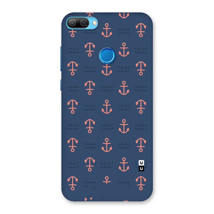 Anchor Sea Blue Back Case for Honor 9N