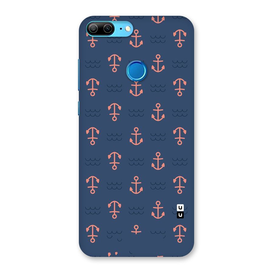Anchor Sea Blue Back Case for Honor 9 Lite