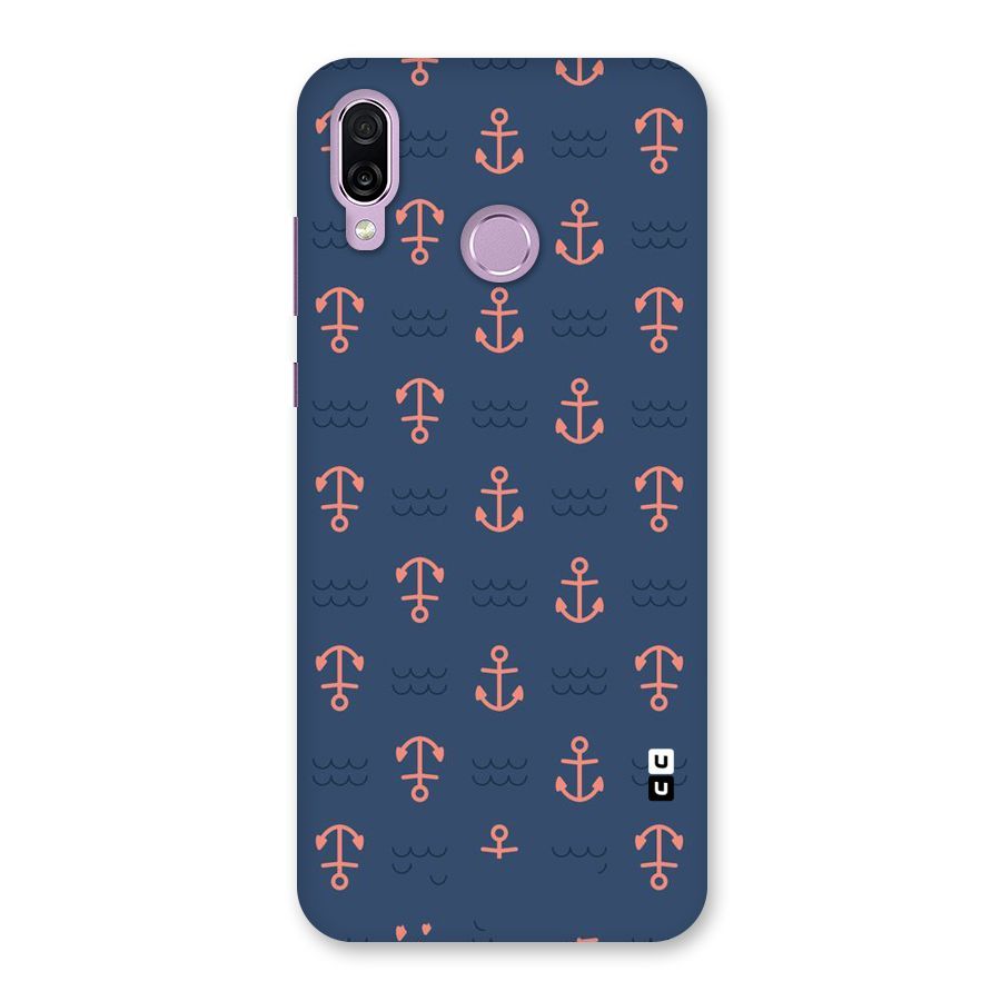 Anchor Sea Blue Back Case for Honor Play