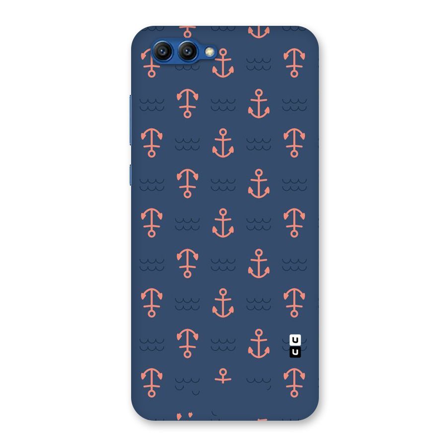Anchor Sea Blue Back Case for Honor View 10