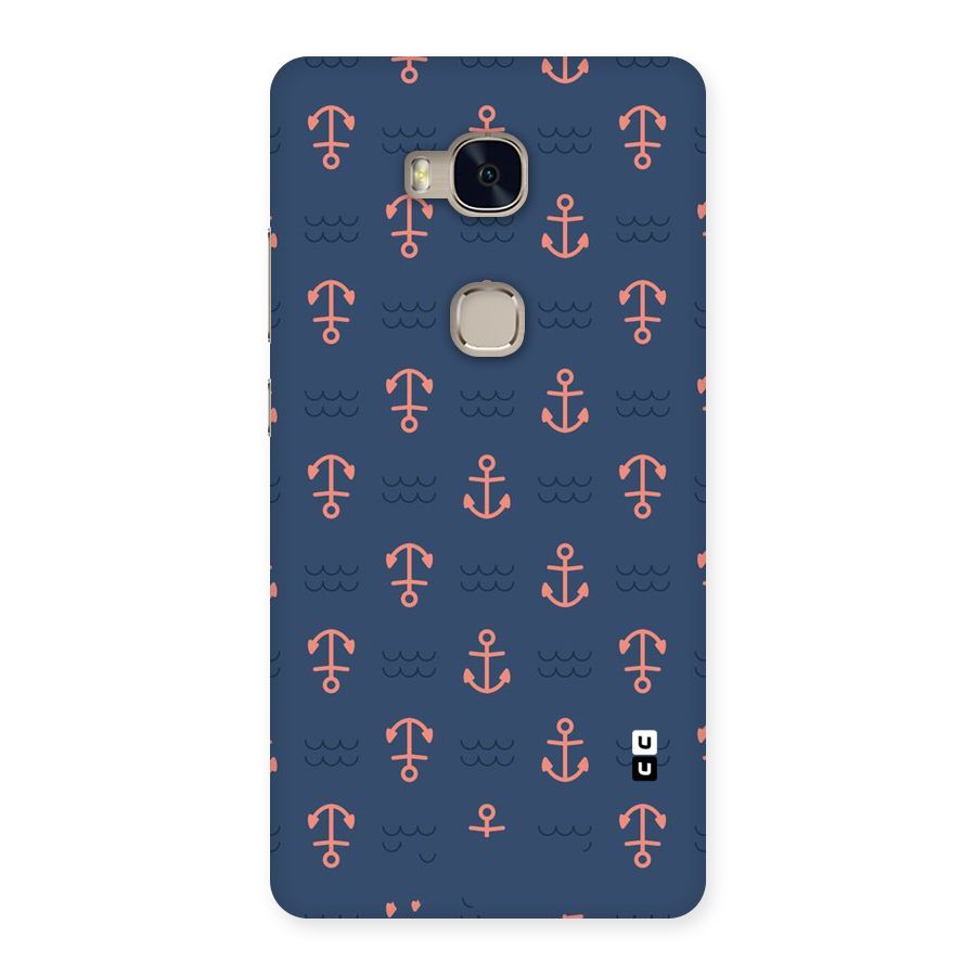 Anchor Sea Blue Back Case for Huawei Honor 5X