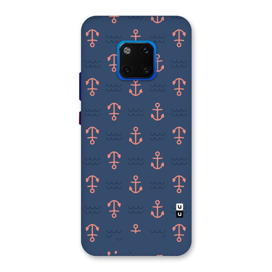 Anchor Sea Blue Back Case for Huawei Mate 20 Pro