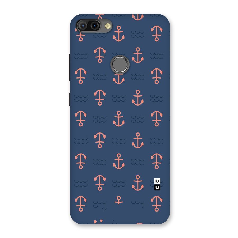 Anchor Sea Blue Back Case for Infinix Hot 6 Pro
