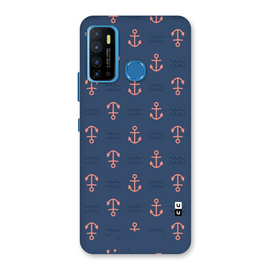 Anchor Sea Blue Back Case for Infinix Hot 9