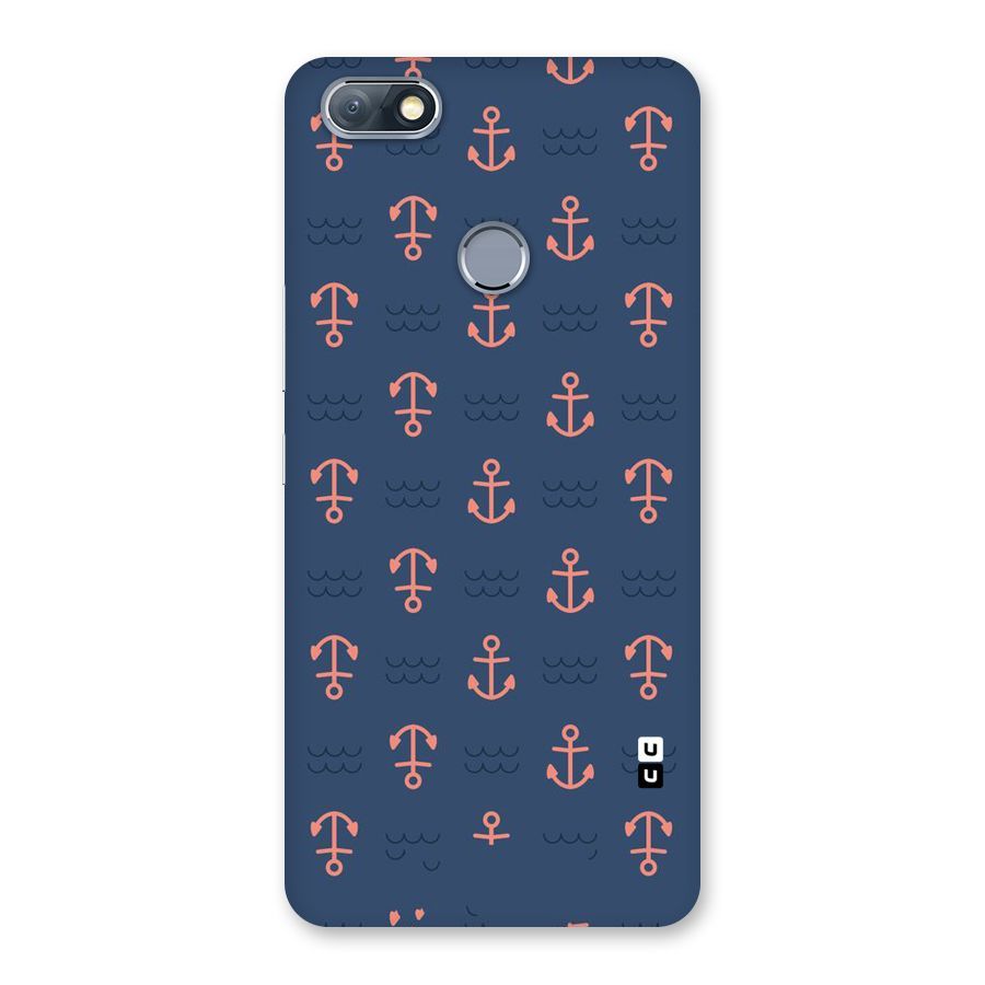 Anchor Sea Blue Back Case for Infinix Note 5