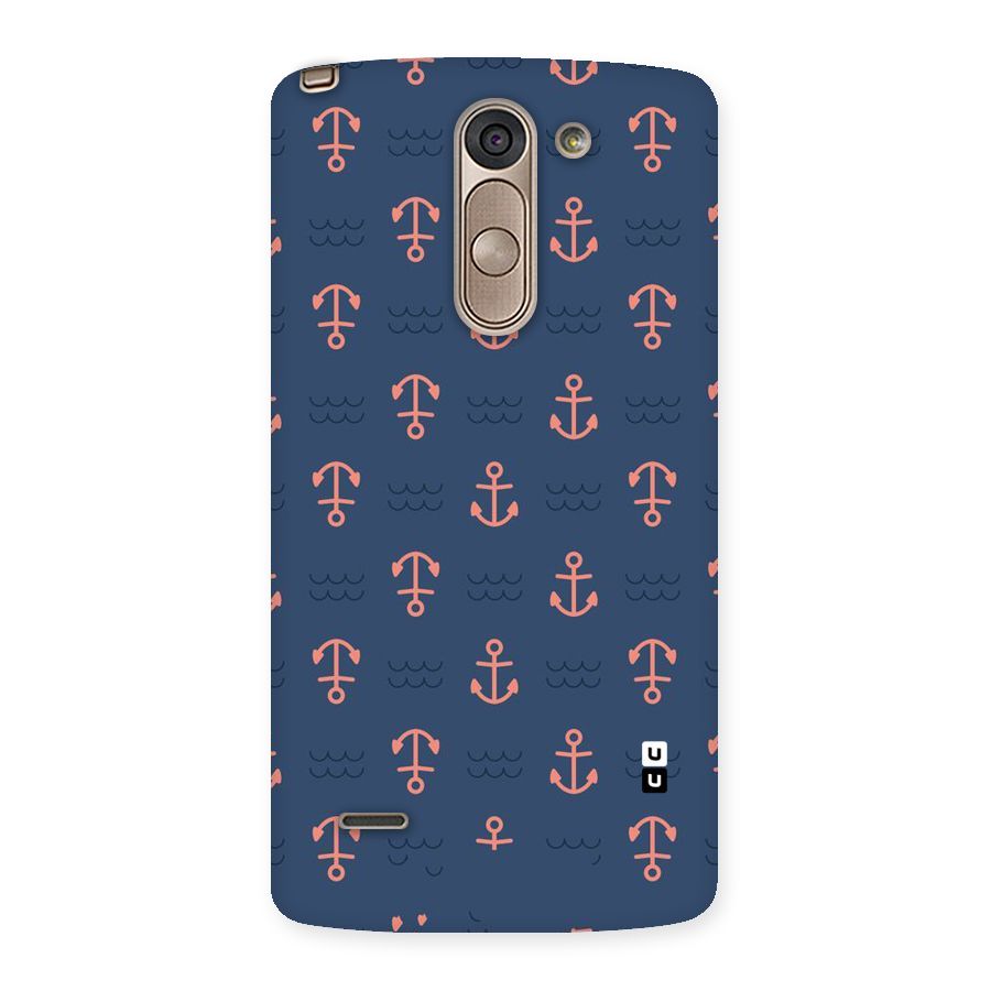 Anchor Sea Blue Back Case for LG G3 Stylus