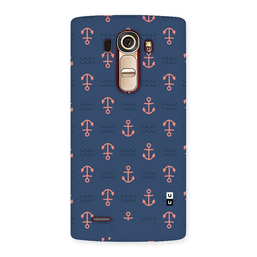 Anchor Sea Blue Back Case for LG G4