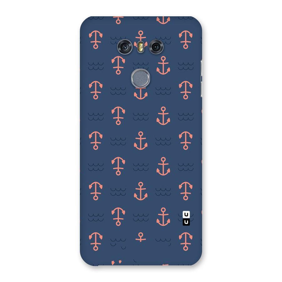Anchor Sea Blue Back Case for LG G6