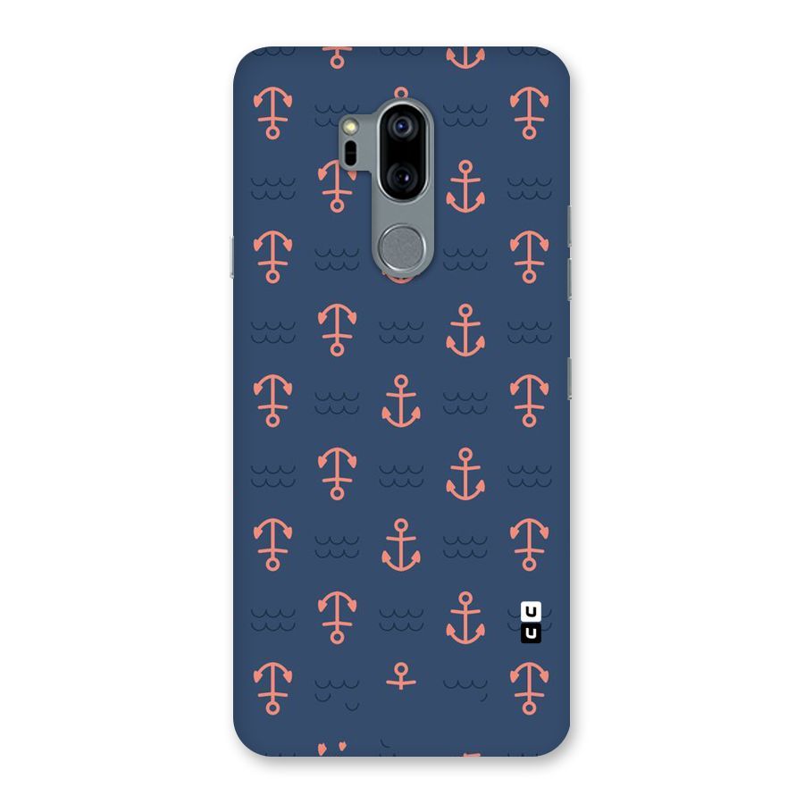 Anchor Sea Blue Back Case for LG G7