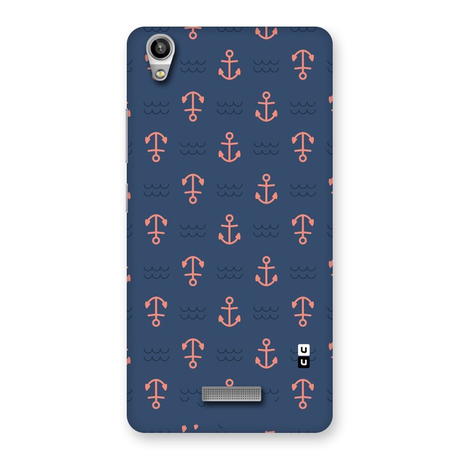 Anchor Sea Blue Back Case for Lava-Pixel-V1