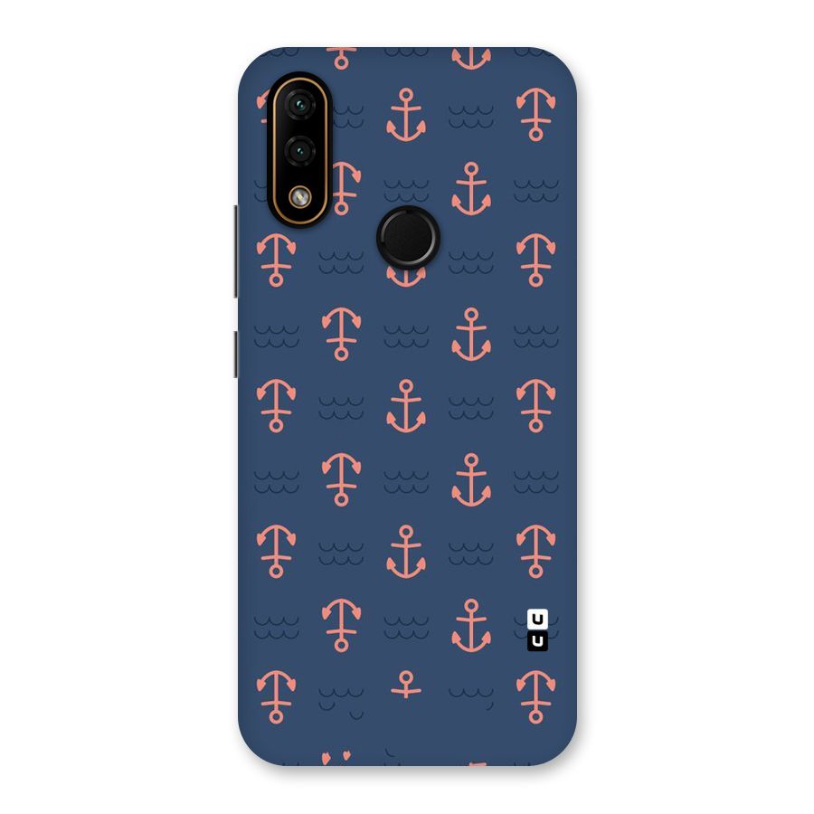 Anchor Sea Blue Back Case for Lenovo A6 Note