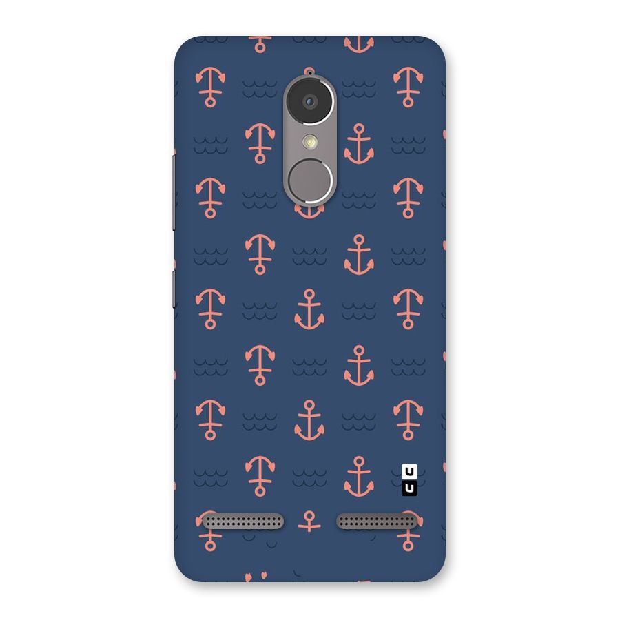 Anchor Sea Blue Back Case for Lenovo K6