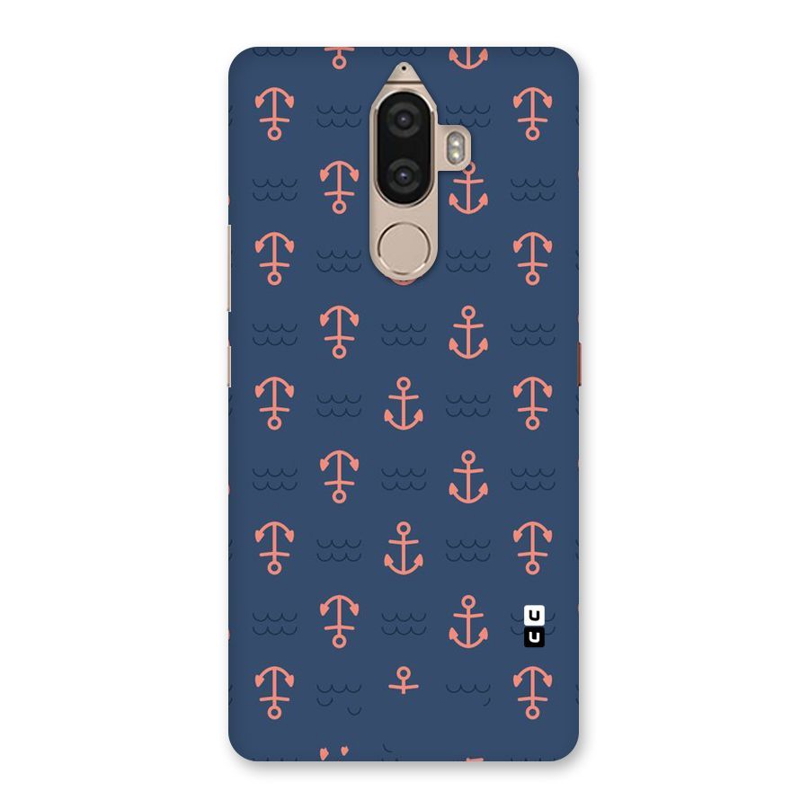 Anchor Sea Blue Back Case for Lenovo K8 Note