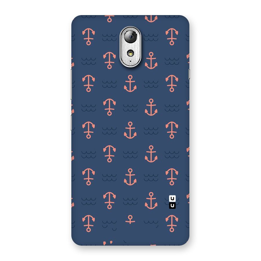 Anchor Sea Blue Back Case for Lenovo Vibe P1M