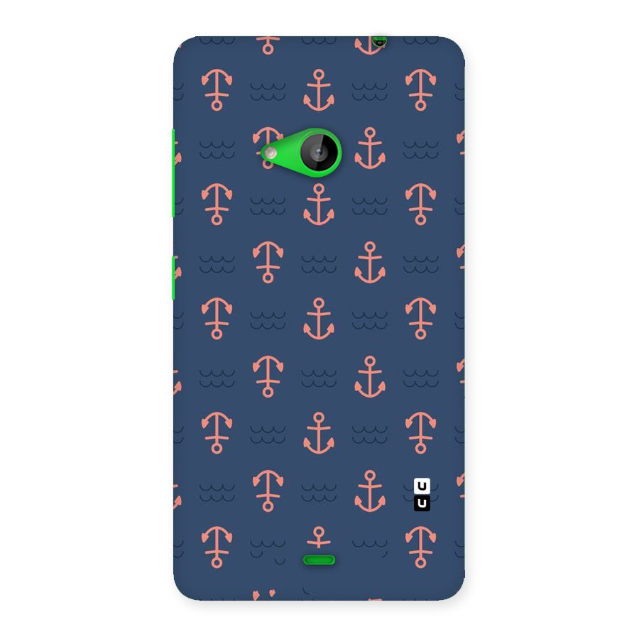 Anchor Sea Blue Back Case for Lumia 535