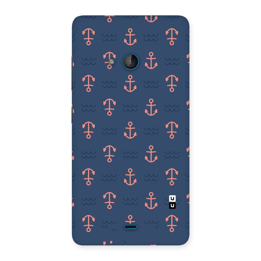 Anchor Sea Blue Back Case for Lumia 540