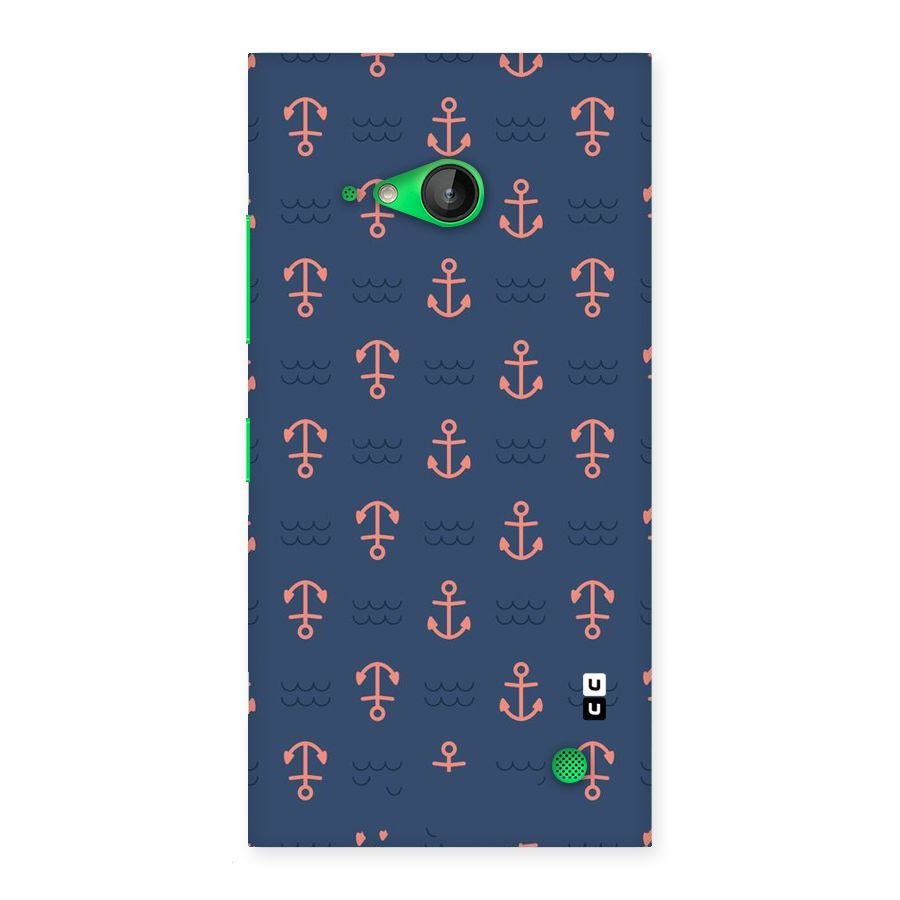 Anchor Sea Blue Back Case for Lumia 730