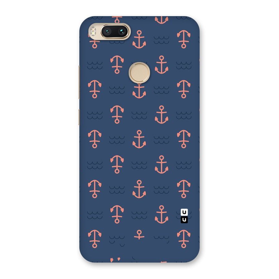 Anchor Sea Blue Back Case for Mi A1
