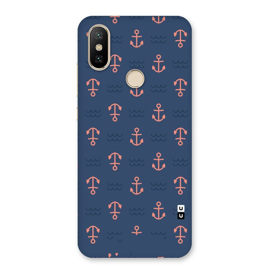 Anchor Sea Blue Back Case for Mi A2