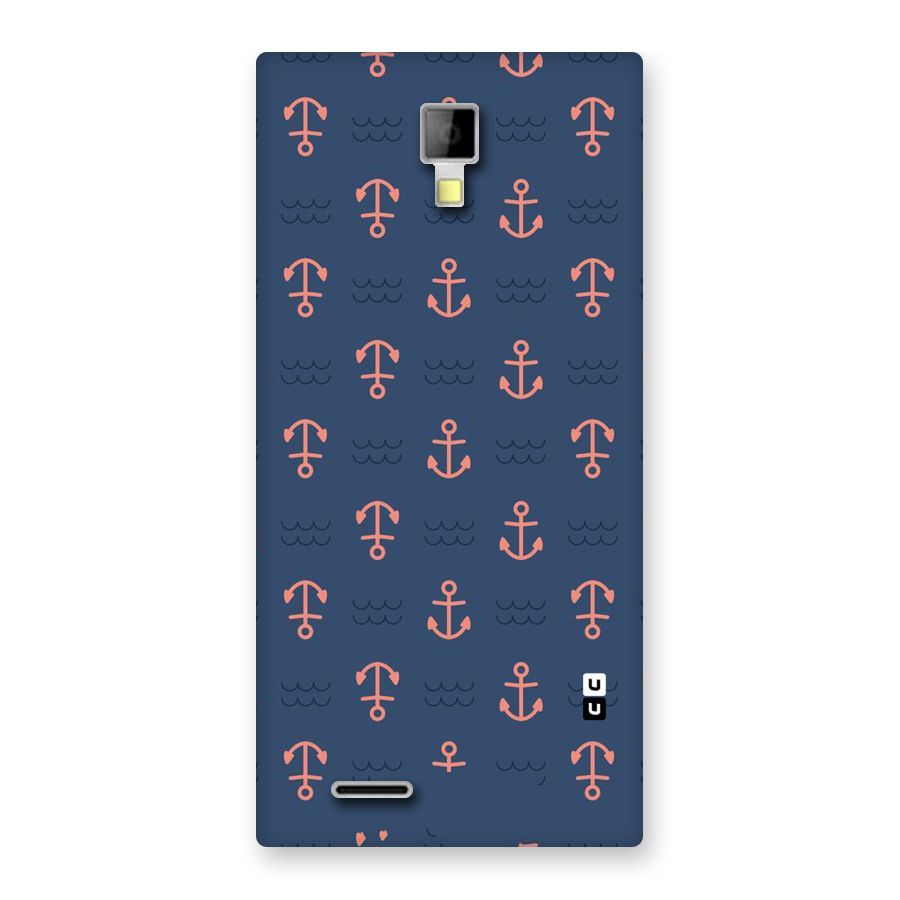 Anchor Sea Blue Back Case for Micromax Canvas Xpress A99