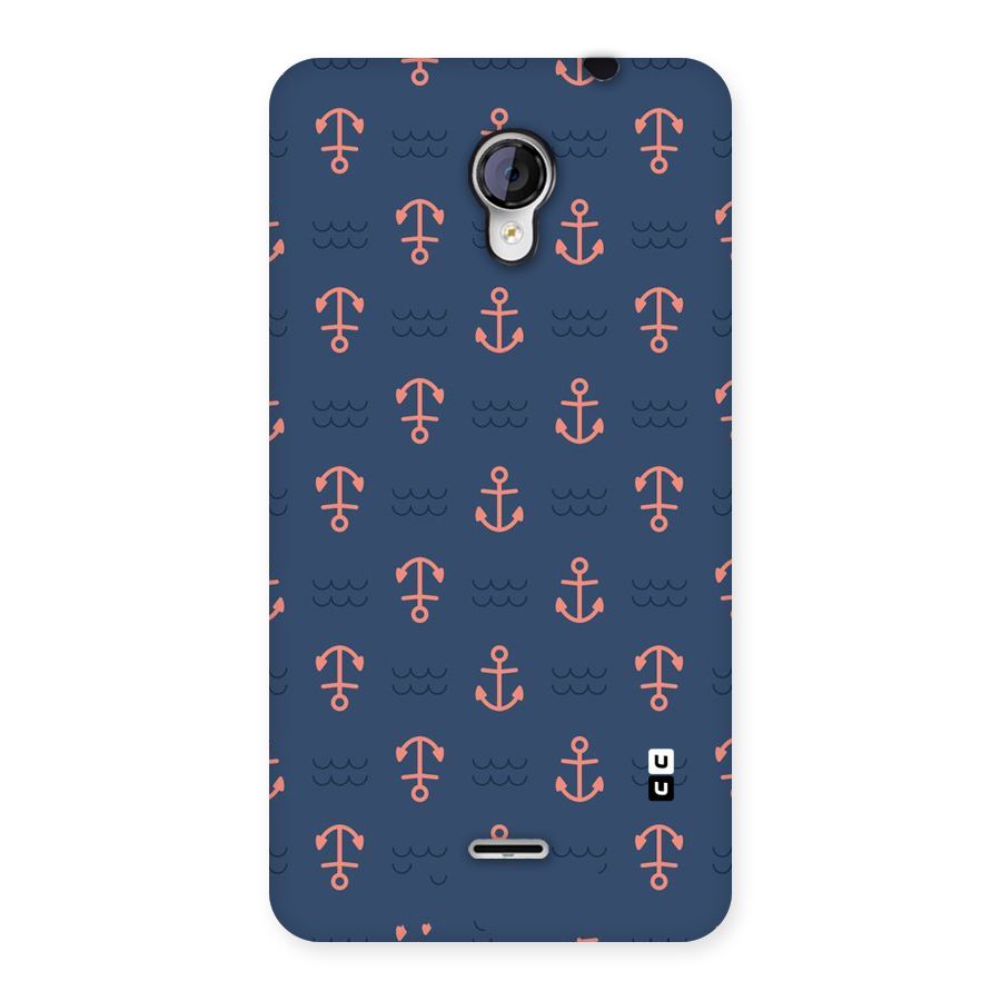 Anchor Sea Blue Back Case for Micromax Unite 2 A106