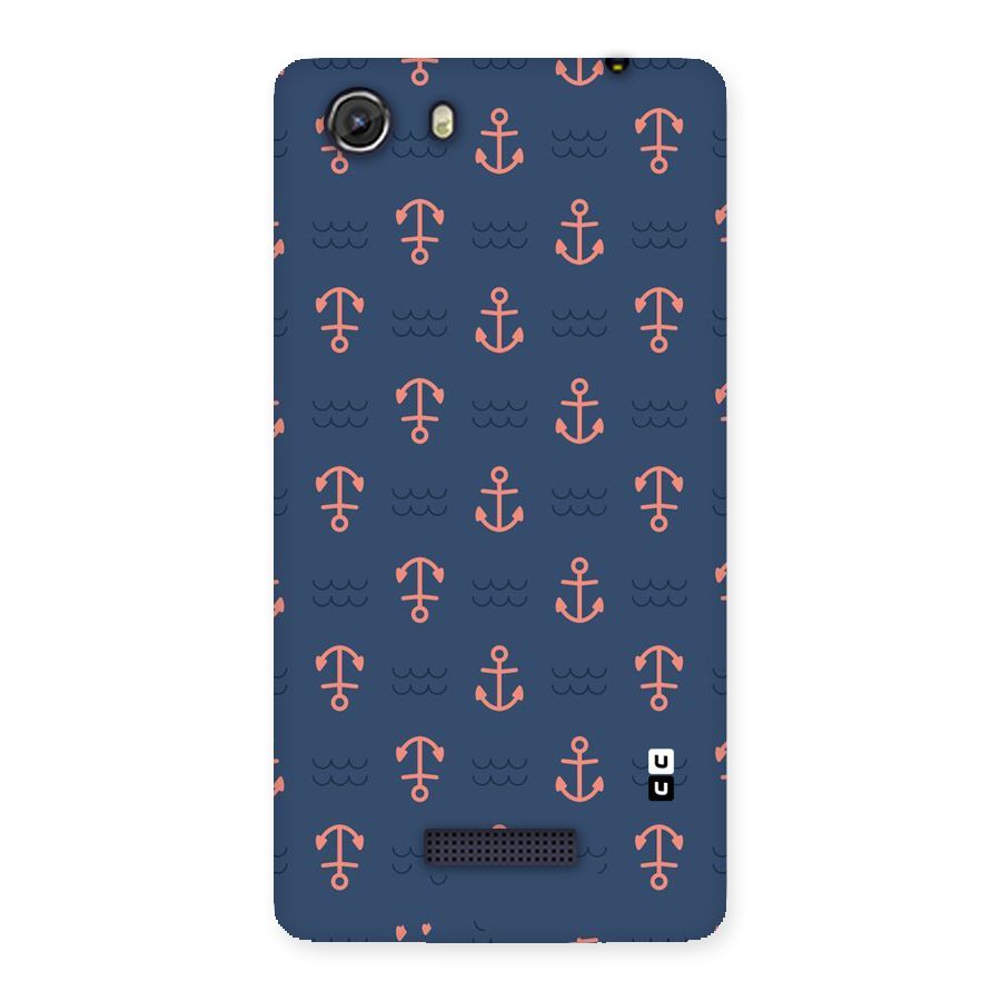 Anchor Sea Blue Back Case for Micromax Unite 3